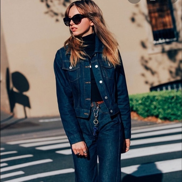 Ralph Lauren Denim Trucker Jean Jacket Dark Blue Size Small - Picture 3 of 9